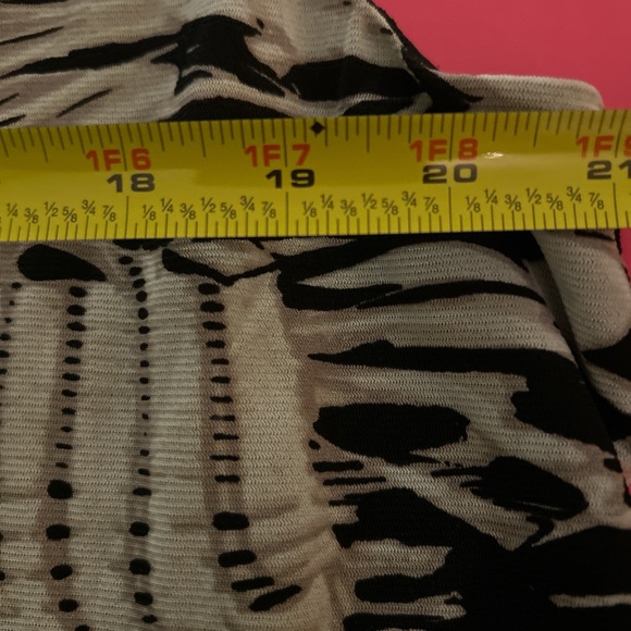 Style & Co. Black and White Ruffled Blouse - Picture 4 of 5